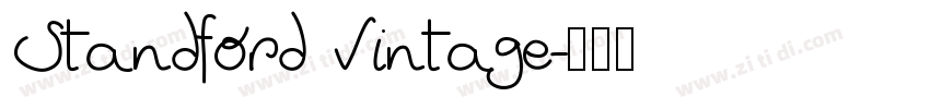 Standford Vintage字体转换